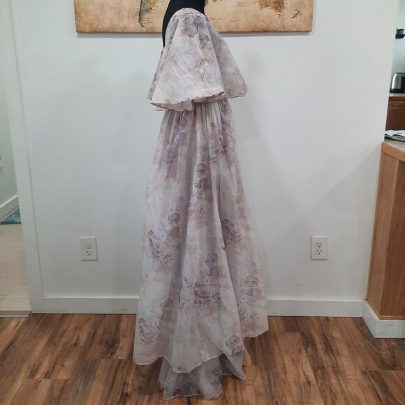 Vtg 1970s handmade ethereal evening gown - Picture 2 of 15